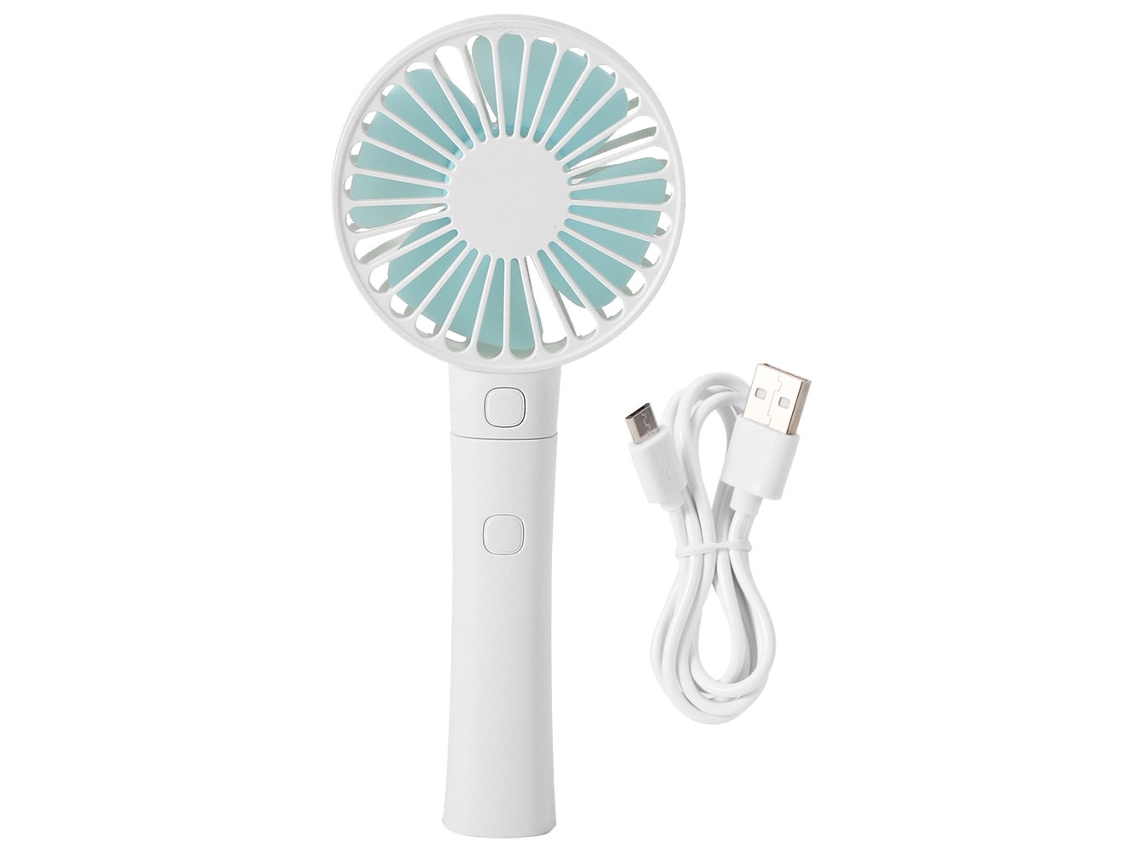 Ventilador Portátil Usb Carregável Mini Branco Casa Escritório