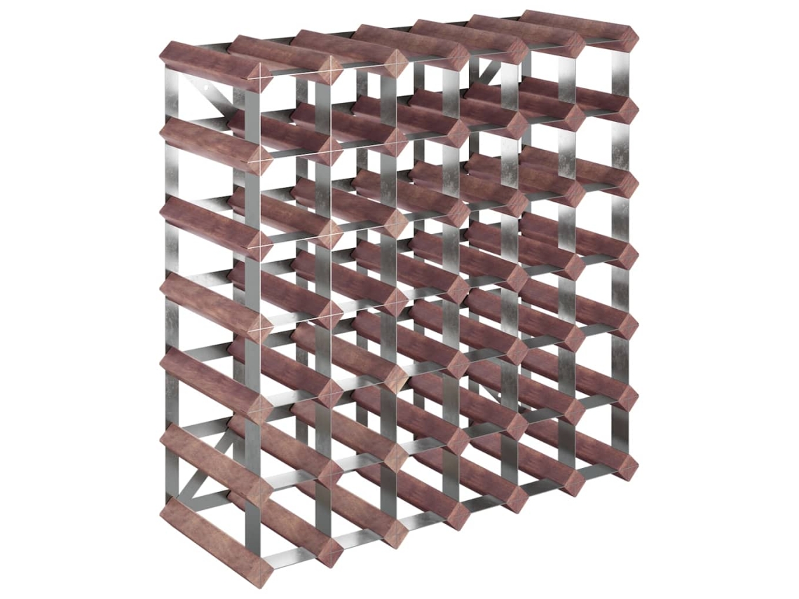 Garrafeira VIDAXL Marrom Madeira (61x22.5x61 cm)