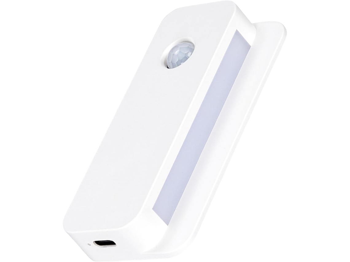 Luz Noturna Recarregável Com Montagem Usb E Sensores Automáticos De