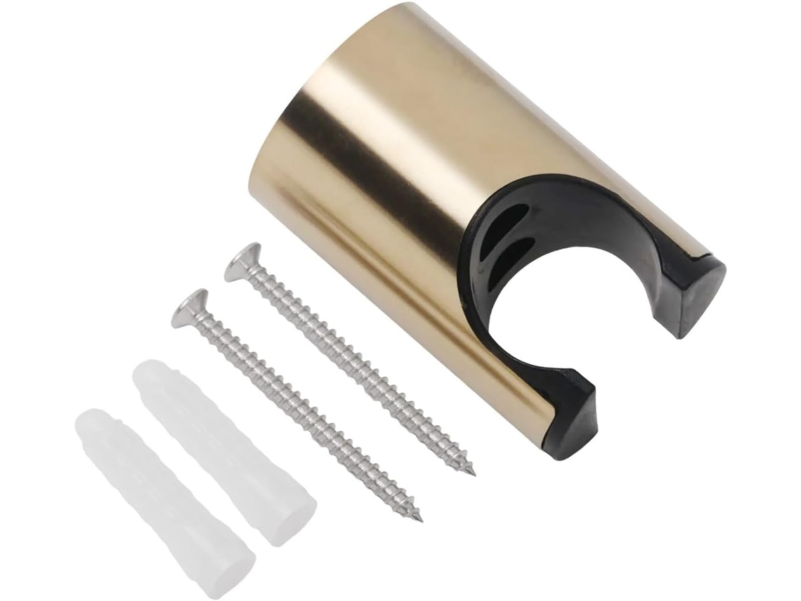 1 Suporte De Aço Inoxidável Para Chuveiro Mão Dourado