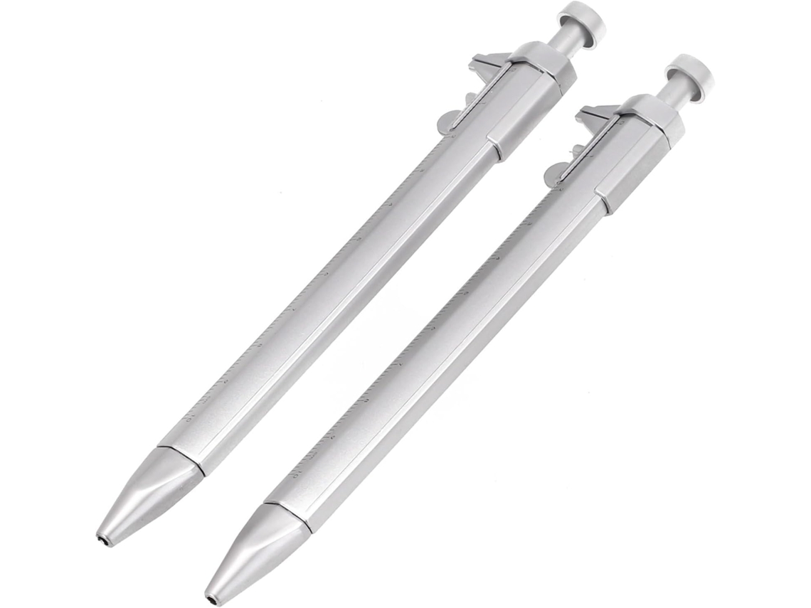Caneta Gel Paquímetro, 0,5 Mm, Dupla Função, Esferográfica Para Medir