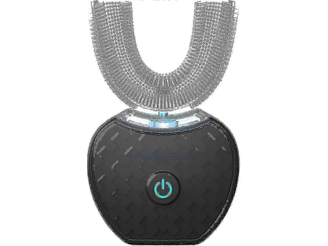 Escova De Dentes Elétrica Ultrassônica Em Forma De U Para Adultos - Carregamento Sem Fio 360 Com Luz Led - Certificado