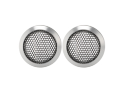 2pcs Capa de Alto falante de Carro Grade de Teto Metal Mesh Protector Redondo Od 64mm Prata