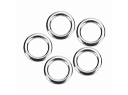 50 Anéis de Pesca Aço Inox Conector S