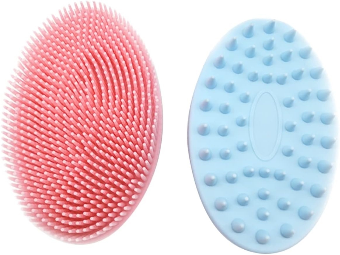 Lurelia Conjunto De 2 Escovas De Silicone Para Duche, Silicone Macio, Dupla Face E Portátil