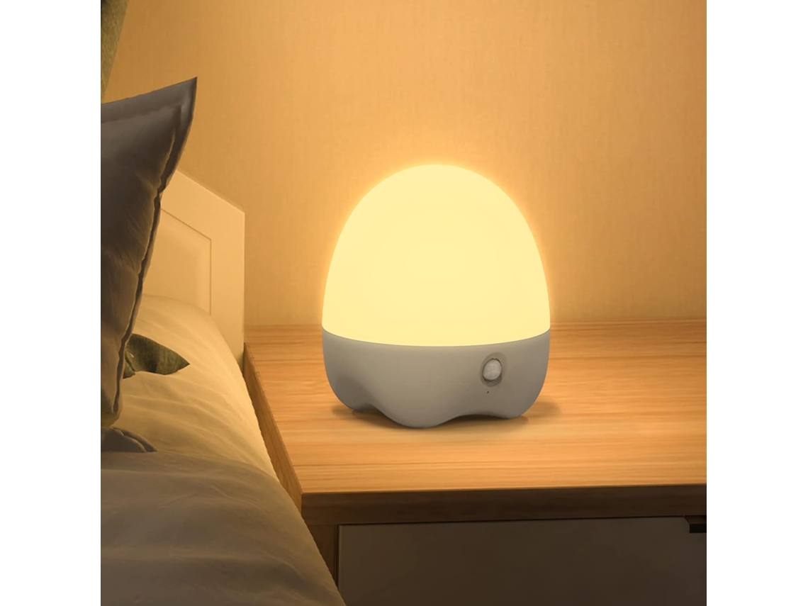 Lurelia Lâmpada Noturna Led Com Sensor De Movimento, Usb Recarregável, Portátil, Brilho Regulável Para Mesa De Cabeceira