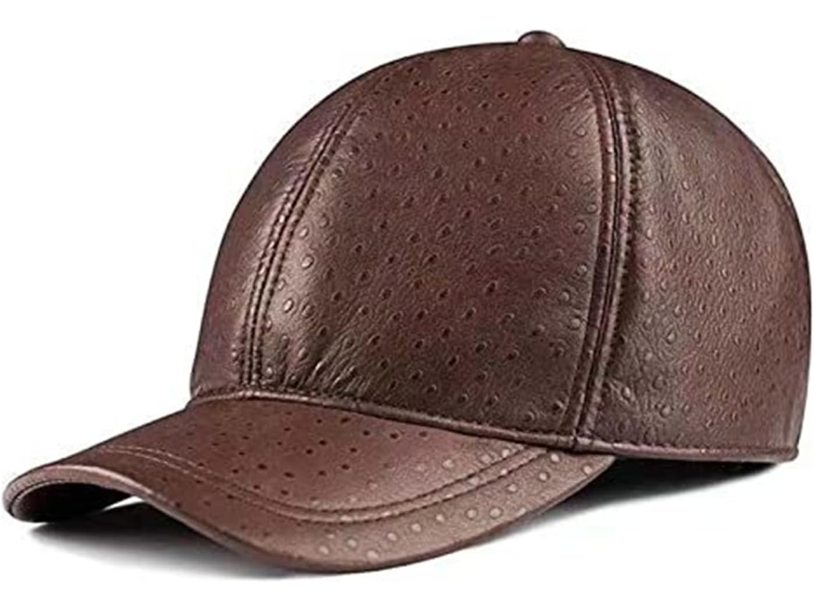 Boné de Baseball Masculino Couro SFUSHOS