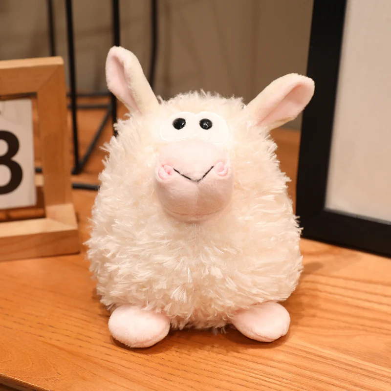 (ovelha 13cm) Brinquedo de Pelúcia Fofo de Animal da Floresta em Desenho Animado
