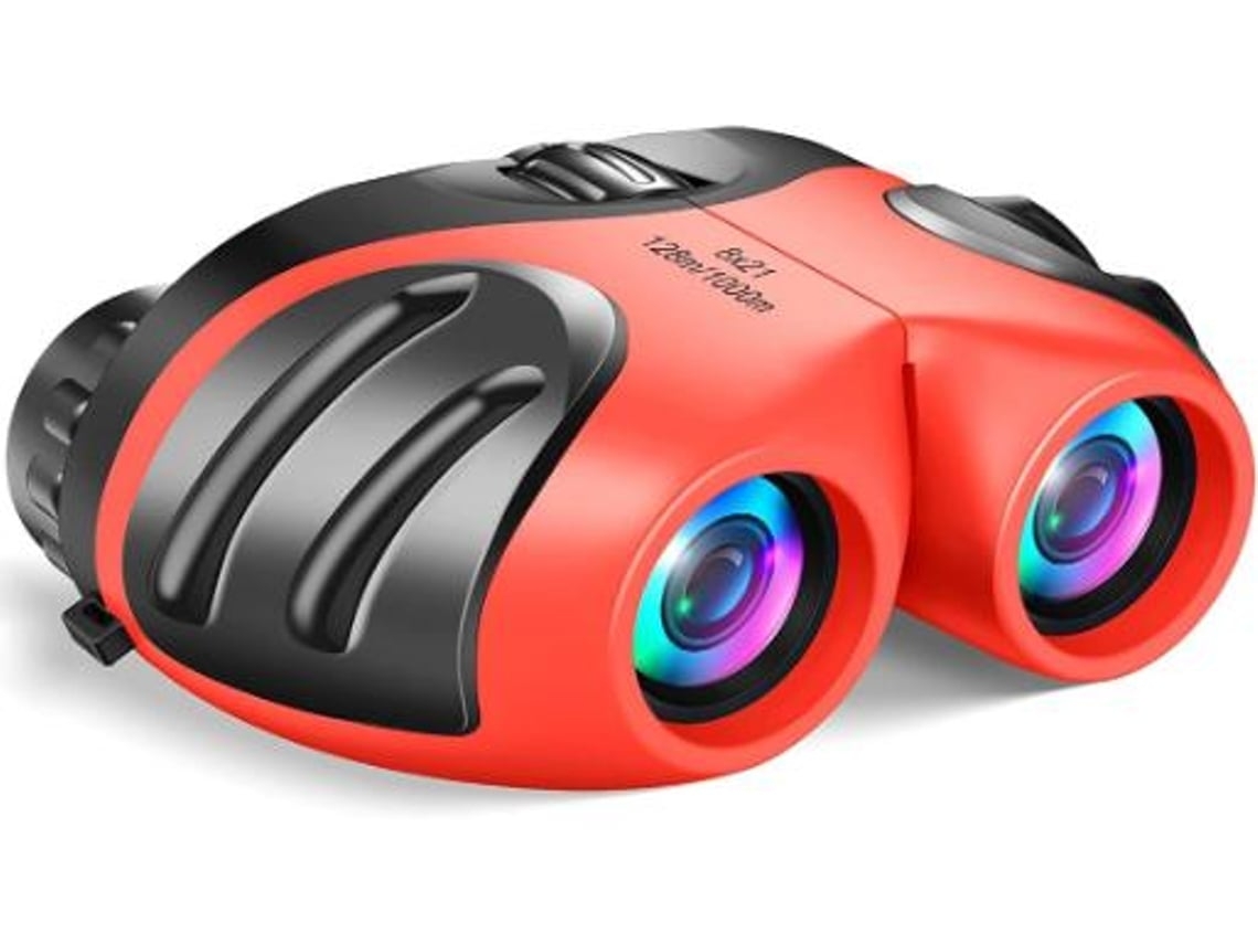 Binóculos Infantis para Crianças Binóculos Infantis 8x21 Alta Resolução para 3 12 Anos Meninos e Meninas Brinquedos Infantis Vermelho USHION