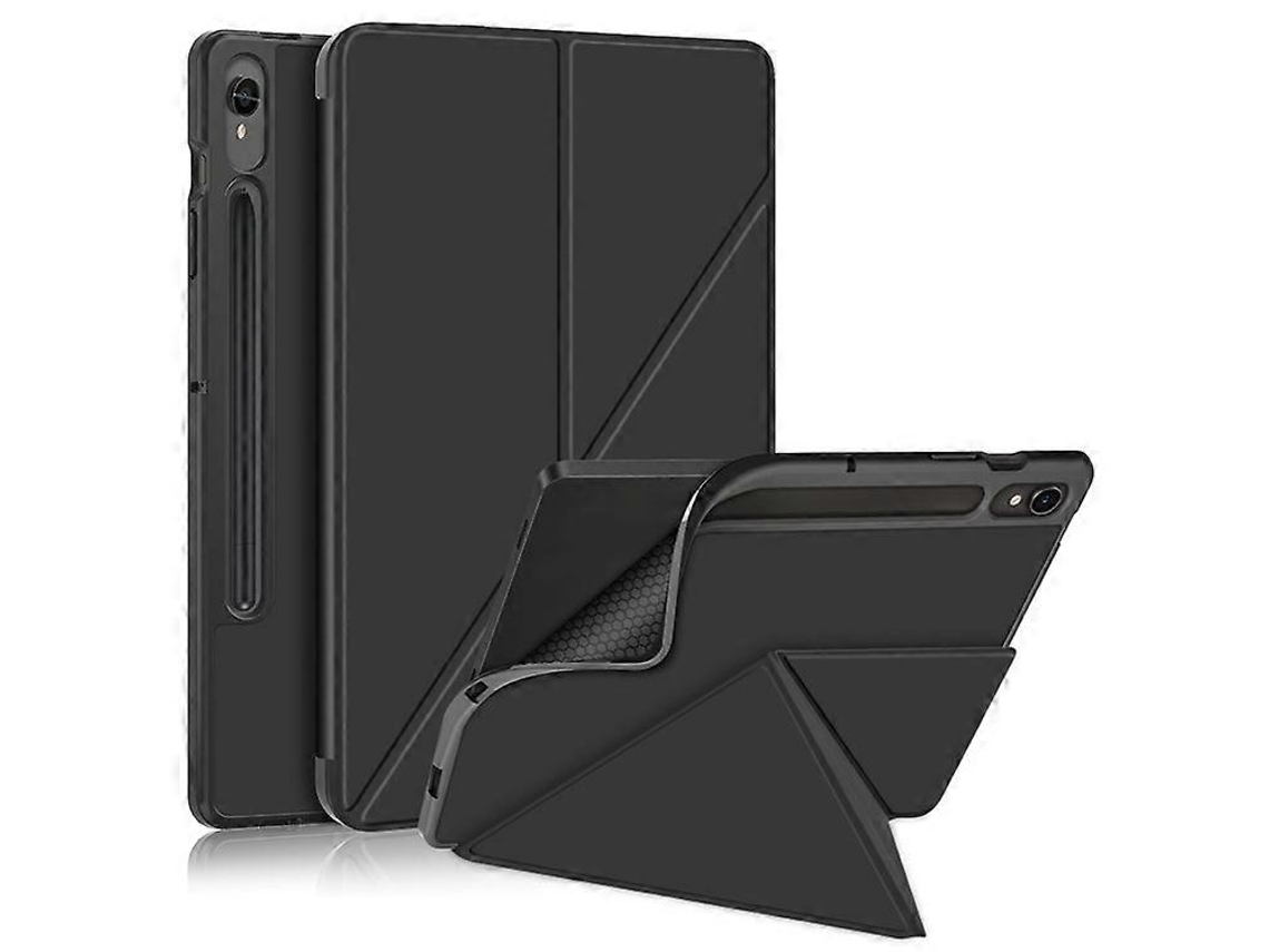 Capa Para Tablet Compatível Com Samsung Galaxy Tab S9 Sm-x710, Sm-x716b, Sm-x718u, Em Couro Pu Com Suporte Tipo Origami.