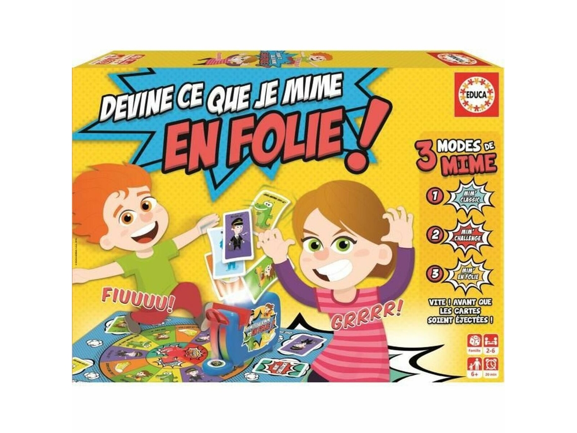 Jogo Educativo EDUCA Guess What I Mime Madness (Idade Mínima Recomendada: 6 anos - Versão em Francés)