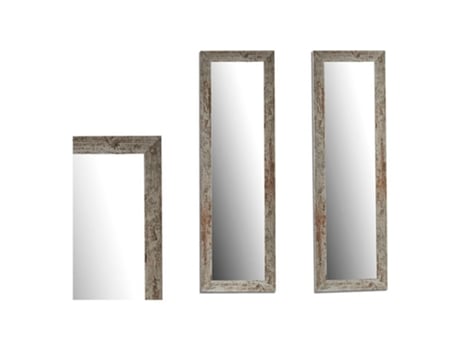 Espelho de Parede Harry Madeira Acabamento Envelhecido 40,5 X 1,5 X 130,5 Cm