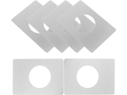 Conjunto De 6 Placas De Reparo De Fechadura Em Aço Inoxidável Prateado, Fáceis De Instalar.