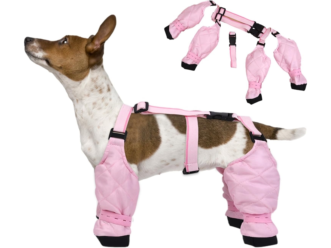 Polainas Antiderrapantes Botas De Cachorro, Ajustáveis