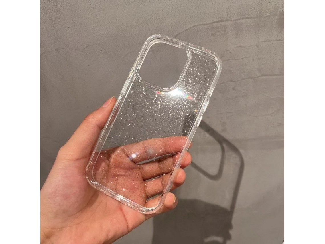 Capa Transparente Transparente Simples E Brilhante Para Iphone 17 Pro (2 Unidades) Com Orifício Grande De 1,5 Mm.