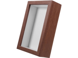 Moldura Madeira Vazada Flores Secas Caixa Armazenamento Elegante Versátil Exibição Decorativa Lembranças GOKOCO