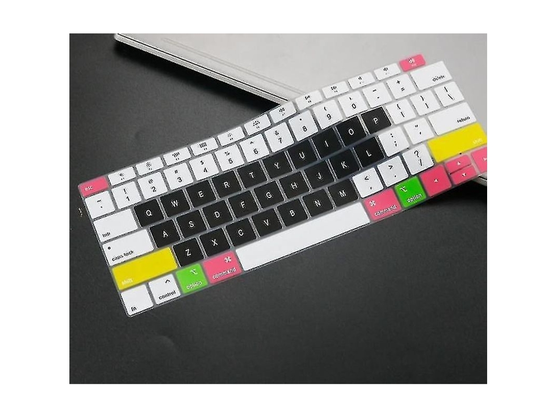 Yuru capa de Teclado de Silicone para Macbook Air 13 2018 A1932 Anti poeira À Prova D'água Candyblack