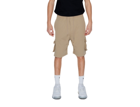 Bermuda De Homem Pharmacy Beige Algodão Bege (l)