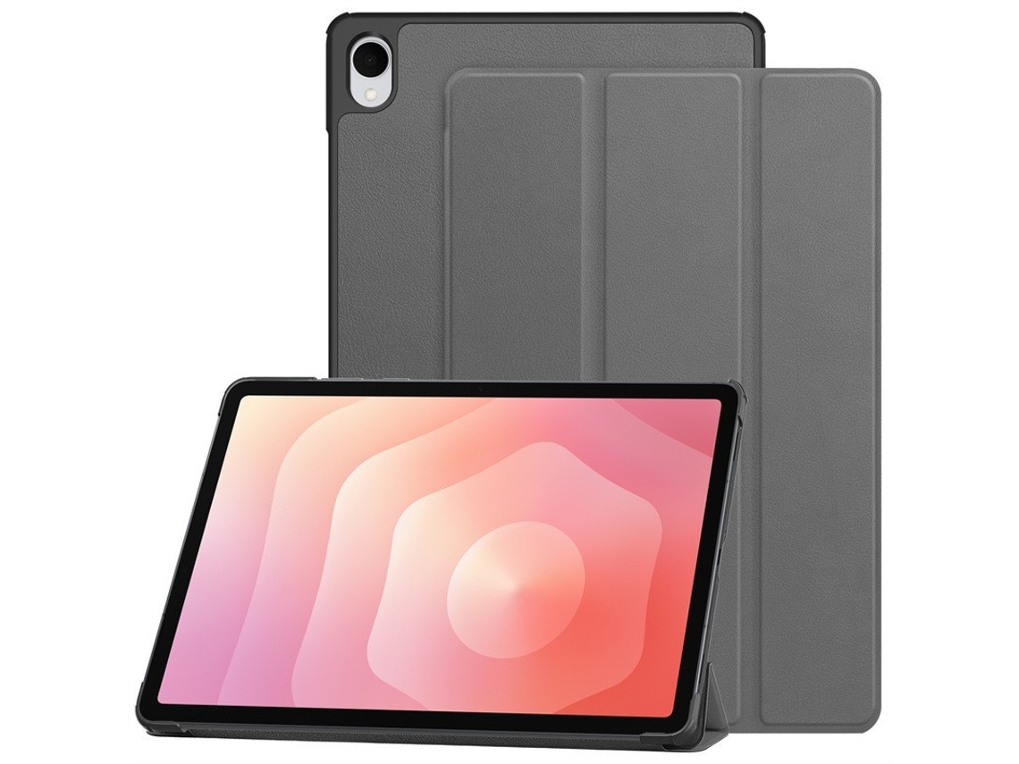 Capa Para Tablet Lurelia, Compatível Com Samsung Tab A 8.0 T290/t295 Modelo 2019, Cinza, Couro Sintético, Função Sono, Proteção Antiquedas
