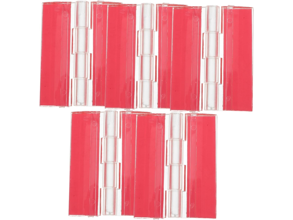 Ciieeo Conjunto De 5 Dobradiças Dobráveis Autoadesivas Em Acrílico, 45x35mm Dobradiças De Plástico Resistentes Para