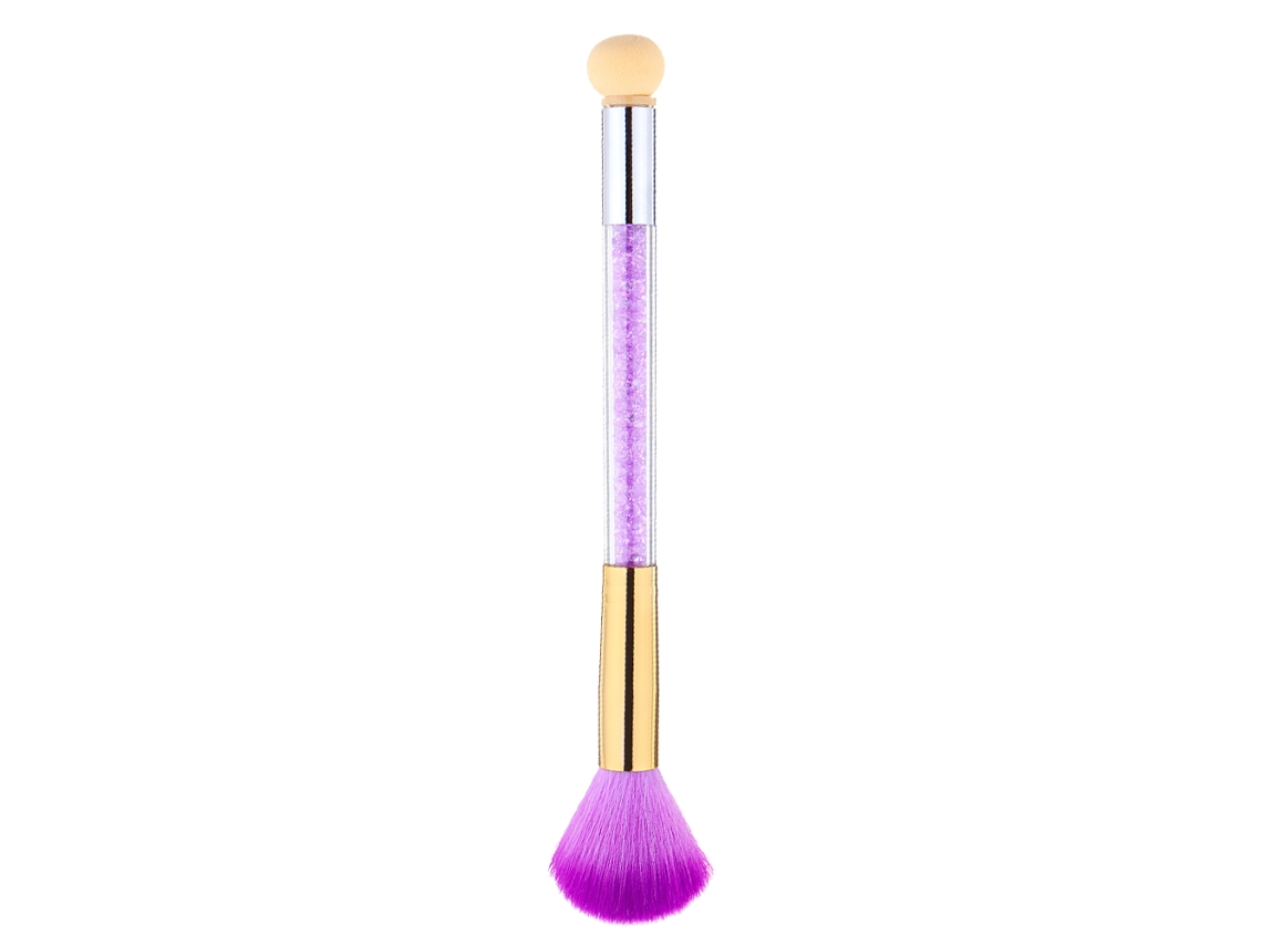 Pincel De Arte Para Unhas De Cabeça Dupla Caneta Esponjinha Para Unhas Pincel Para Limpeza De Pó Flash Ferramenta Para Arte De Unhas Roxo ZMDECQNA