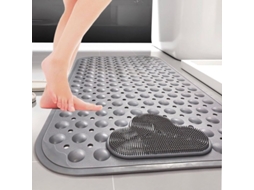 Tapete de Banheiro Antiderrapante Linjou 70x40cm com Ventosas | S/MARCA