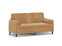 2-seater Sofa, 2-seater Sofas Vidaxl Marrom Veludo (n/a)