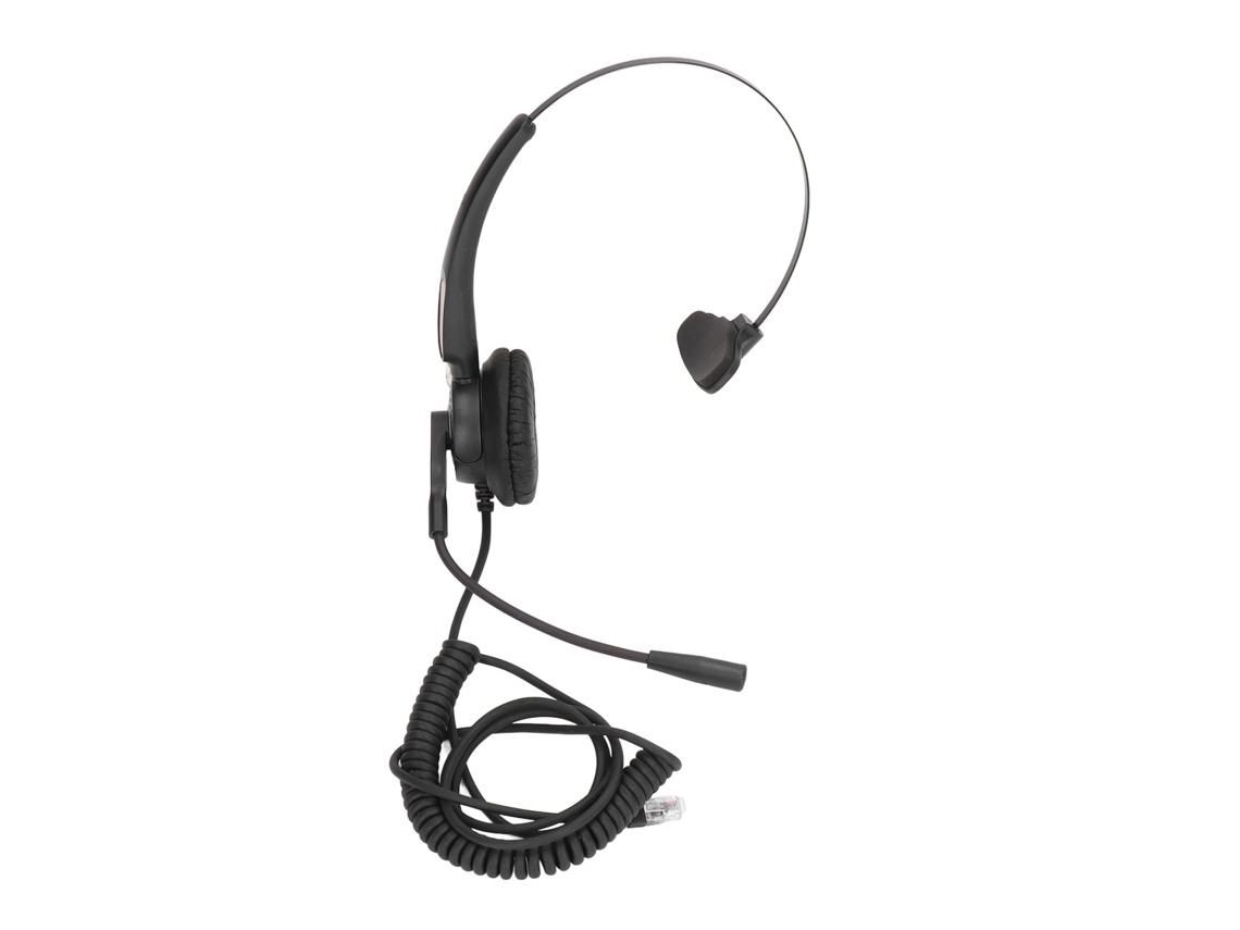 HEADSET com Microfone para Telefone Rj9 Cancelamento de Ruído Ajustável para Call Center e Escritório