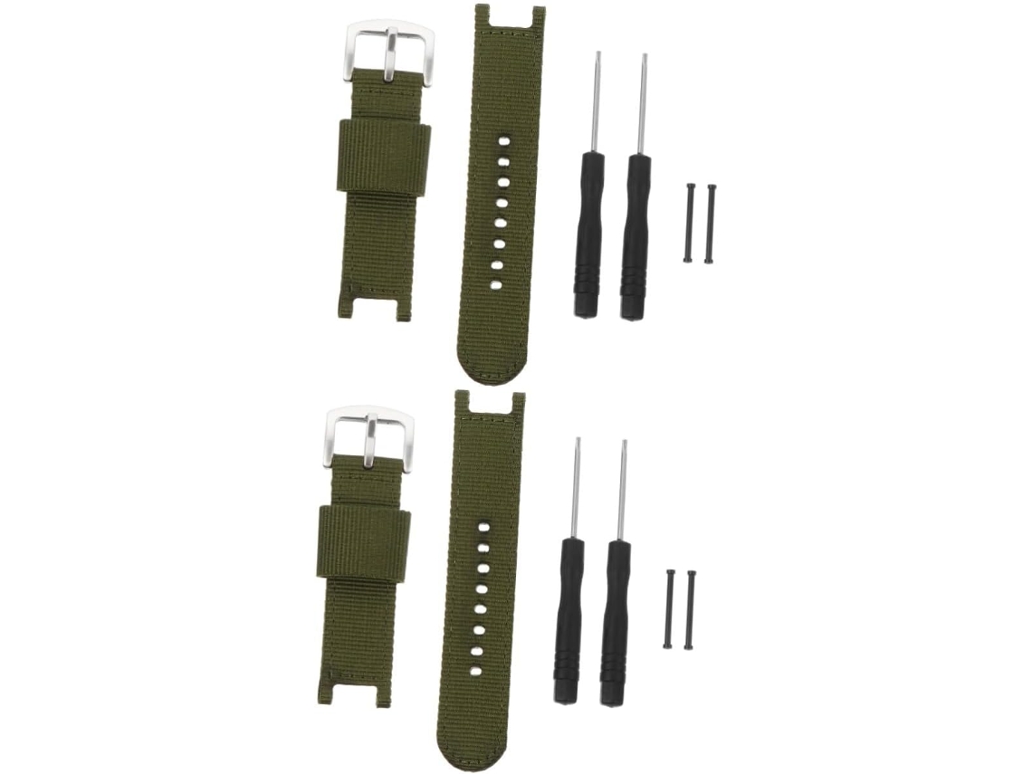 Conjunto De 2 Pulseiras De Nylon De 22 Mm Compatíveis Com Smartwatches Flexíveis E