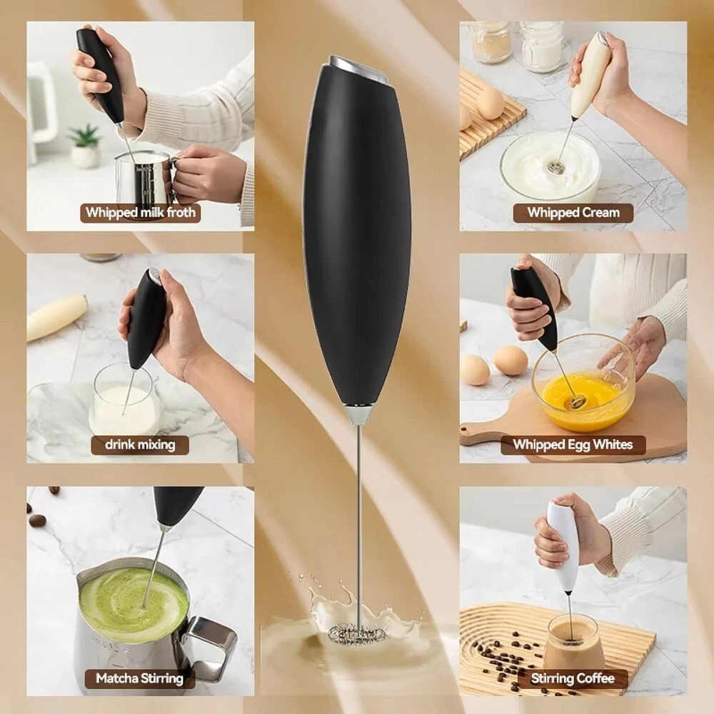 Espumador De Leite Portátil A Bateria (branco)