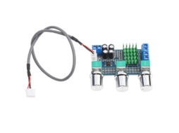 Placa Amplificadora Digital Tpa3116d2 de 2x80w, 12v 24v Con Módulo de Audio para Control de Graves Y Volumen