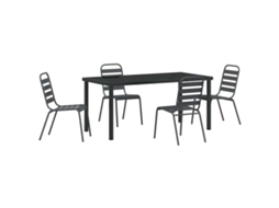 Maison Exclusive - Conjunto De Jantar Para Jardim 5 Pcs Antracite