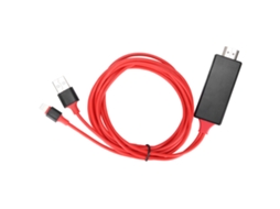 2026zentro-cabo Adaptador Hdmi 1080p Av Vídeo Áudio 2m Para Iphone 12 Séries Tv Projetor Monitor