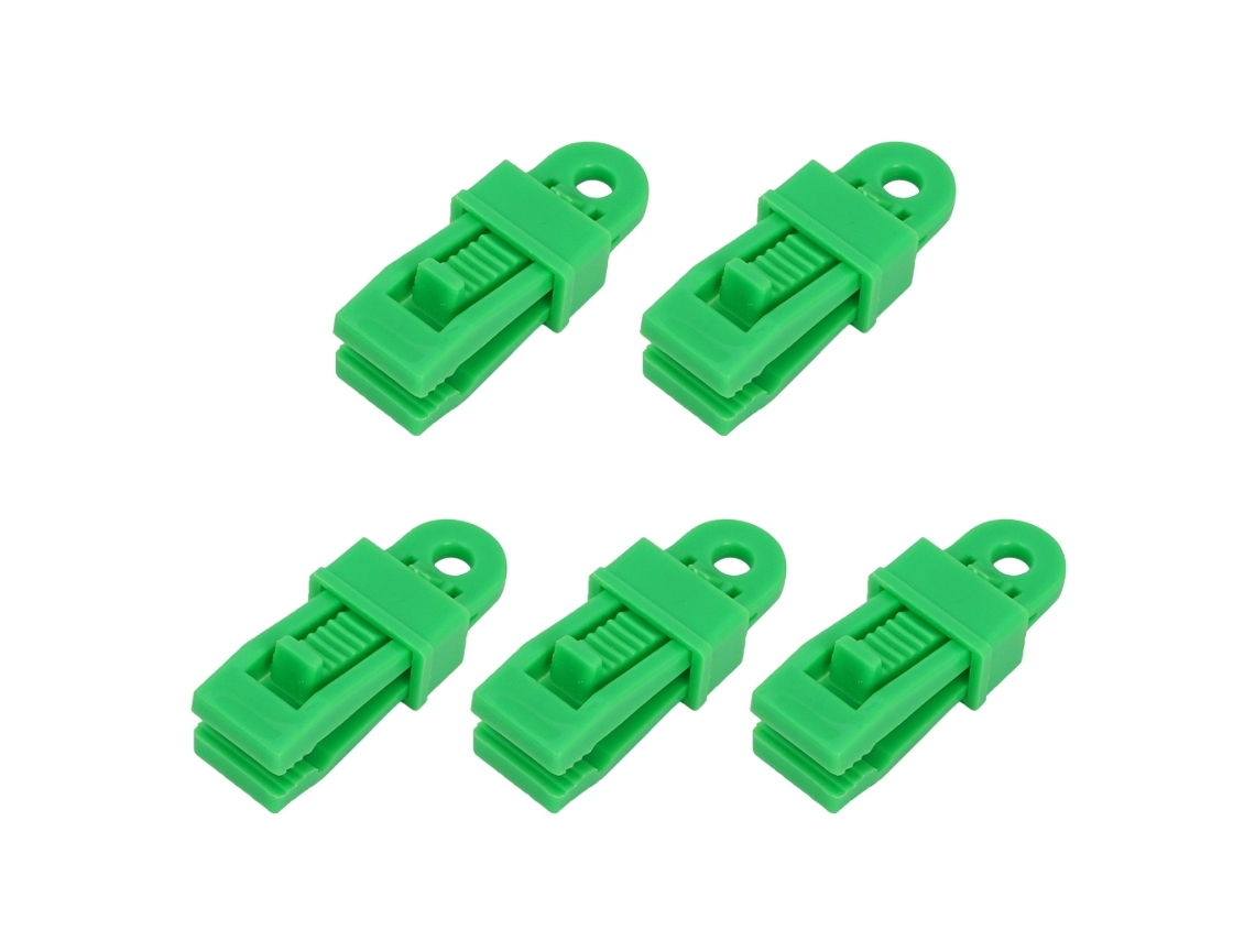 Conjunto de 5 Presilhas Reutilizáveis para Lona, tensionadoras Barraca, Travas Segurança AQUAFORGE