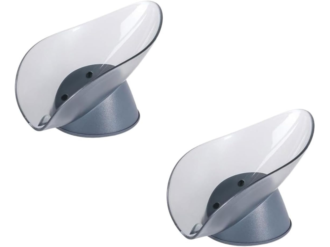 Prateleira De Armazenamento Para Banheiro Yarnow Com Drenagem De Água, 2 Peças Na Cor Azul, Material Abs E Silicone,