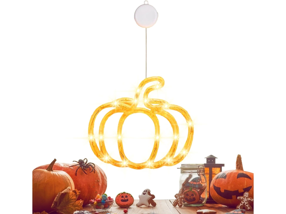 Decorações De Halloween Para Janelas Com Led E Ventosas Portas.