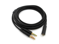 Cabo De Extensão De Áudio Para Fone De Ouvido De Jogo Universal 2 Em 1 De 3,5 Mm Para Fone De Ouvido Allinless