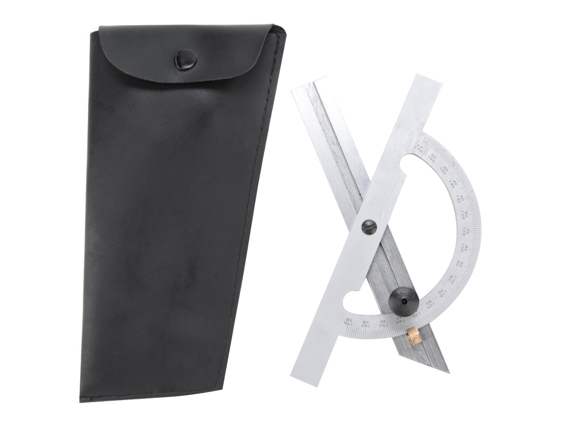 Régua angular ajustável em aço carbono 100x150mm - Ferramenta de medição e calibração