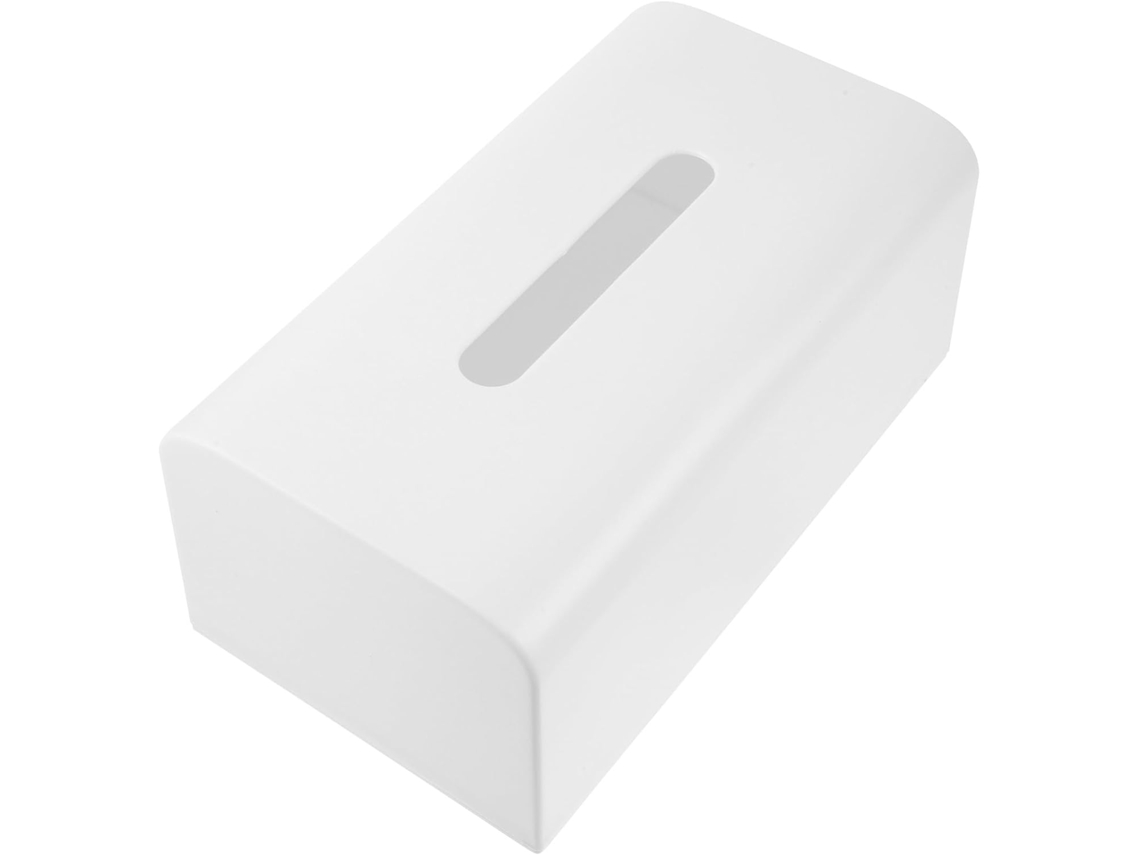 Caixa Plástica Com Compartimentos Para Guardar Lenços De Papel E Papel Higiênico.