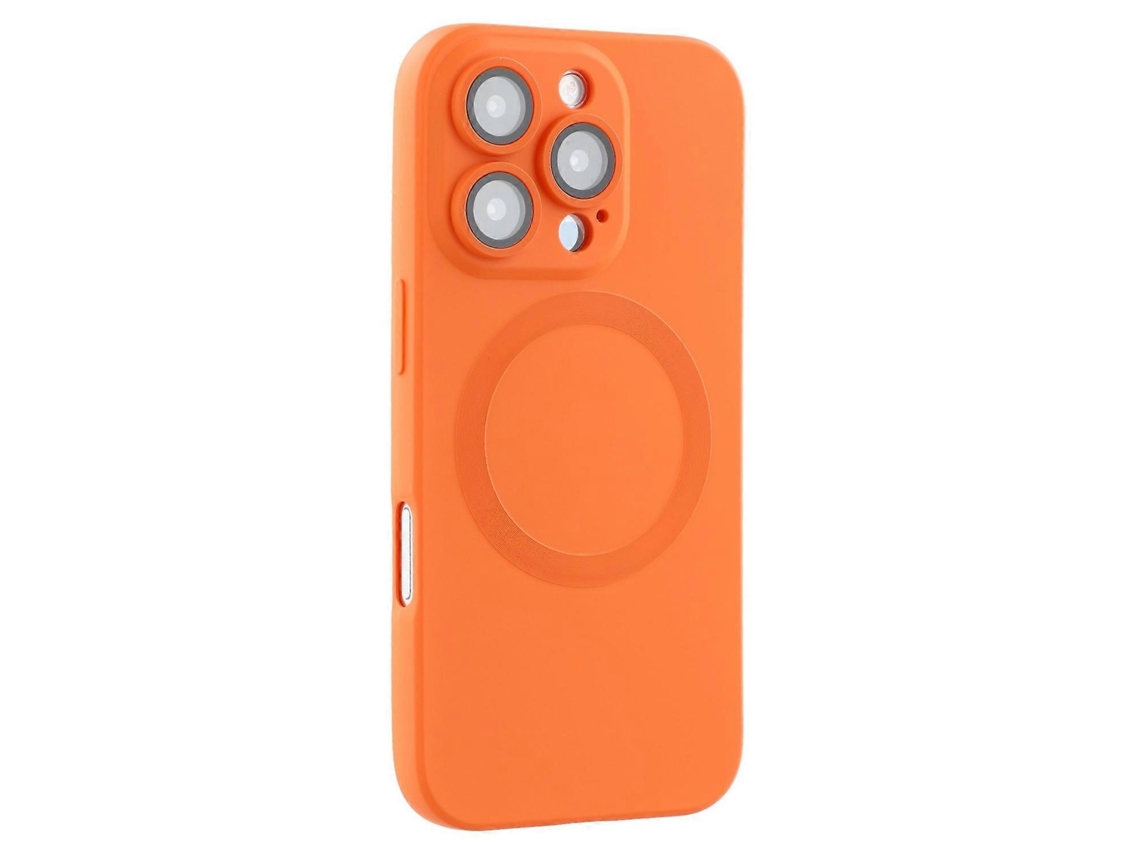 Capa Para Iphone 16 Pro Compatível Com Magsafe Liquid Phone Cover Com Protetor De Lente De Vidro Temperado