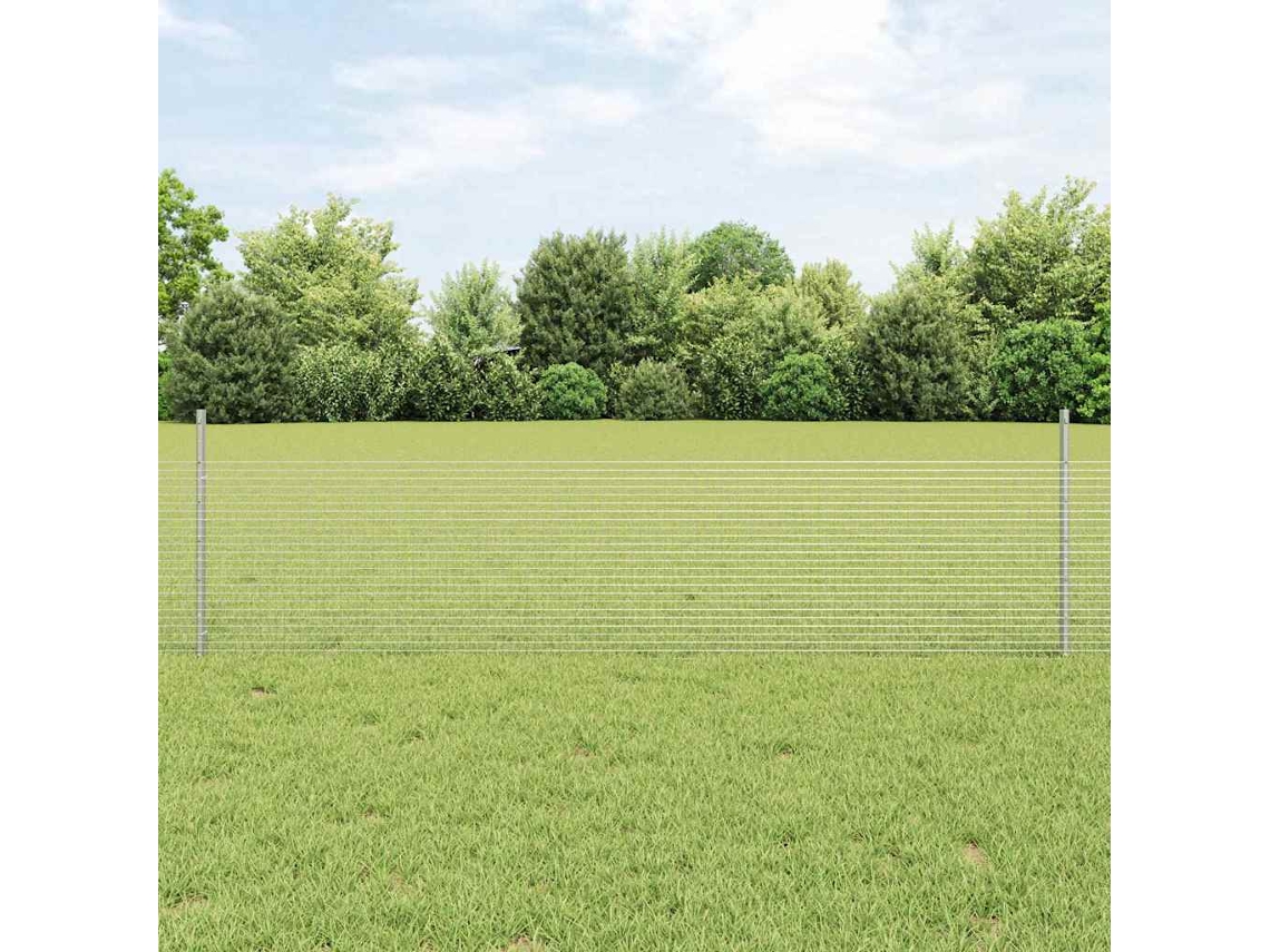 Vidaxl Cerca De Arame Soldado Com Postes 50 X 0,5 M Aço Galvanizado