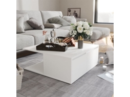 Vidaxl Mesa De Centro 80x80x31 Cm Derivados De Madeira Branco