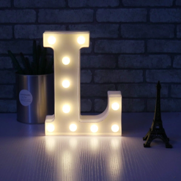 Letra Alfabética em Formato De Iluminada por Led com Wi BRILVIBERA (l)