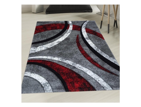 Tapete DEZENCO (280 x 380 - Poliprolileno - Cinzento)
