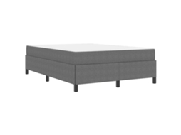 Conjunto 1 Estrutura Da Cama Vidaxl Cinzento-claro Tecido (140 X 200 Cm)