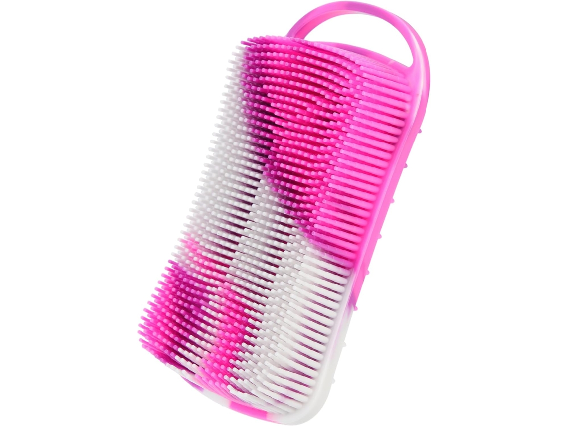 Escova De Silicone Para Massagem Capilar E Esfoliação Corporal Acessório Banho Prático Relaxante Limpeza Diária Da Pele