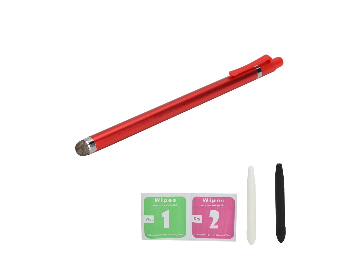 Raum-caneta Tática De Alumínio Com Alta Precisão Para Dispositivos Ios/android Celular E Tablet Vermelha