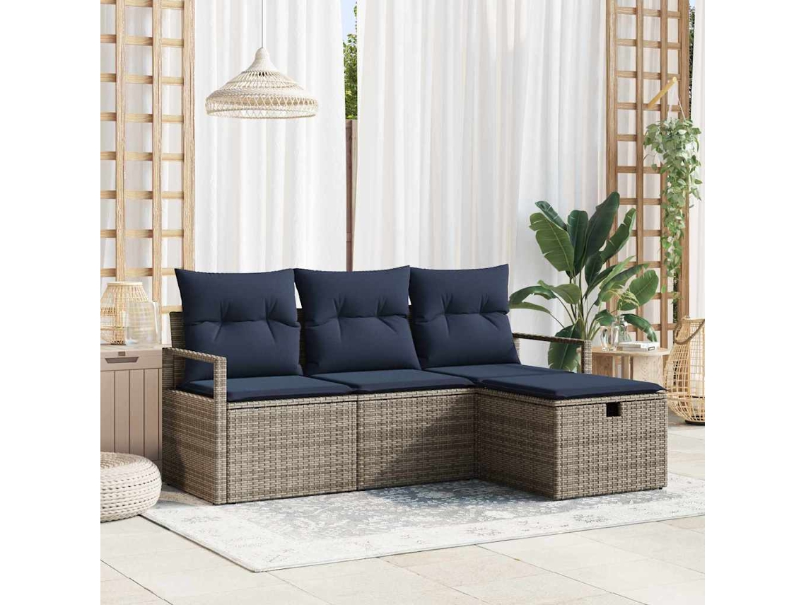 Vidaxl Conjunto De Sofás 4 Unid. 4-número De Lugares
