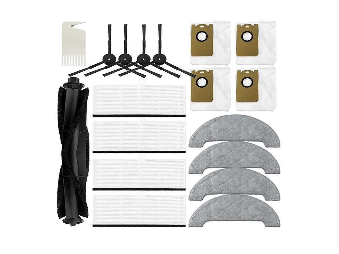 Para Honiture Q6 Pro Cabeça Escova Escova Lateral Filtro Mop Pano Sacos De Pó Brilvibera