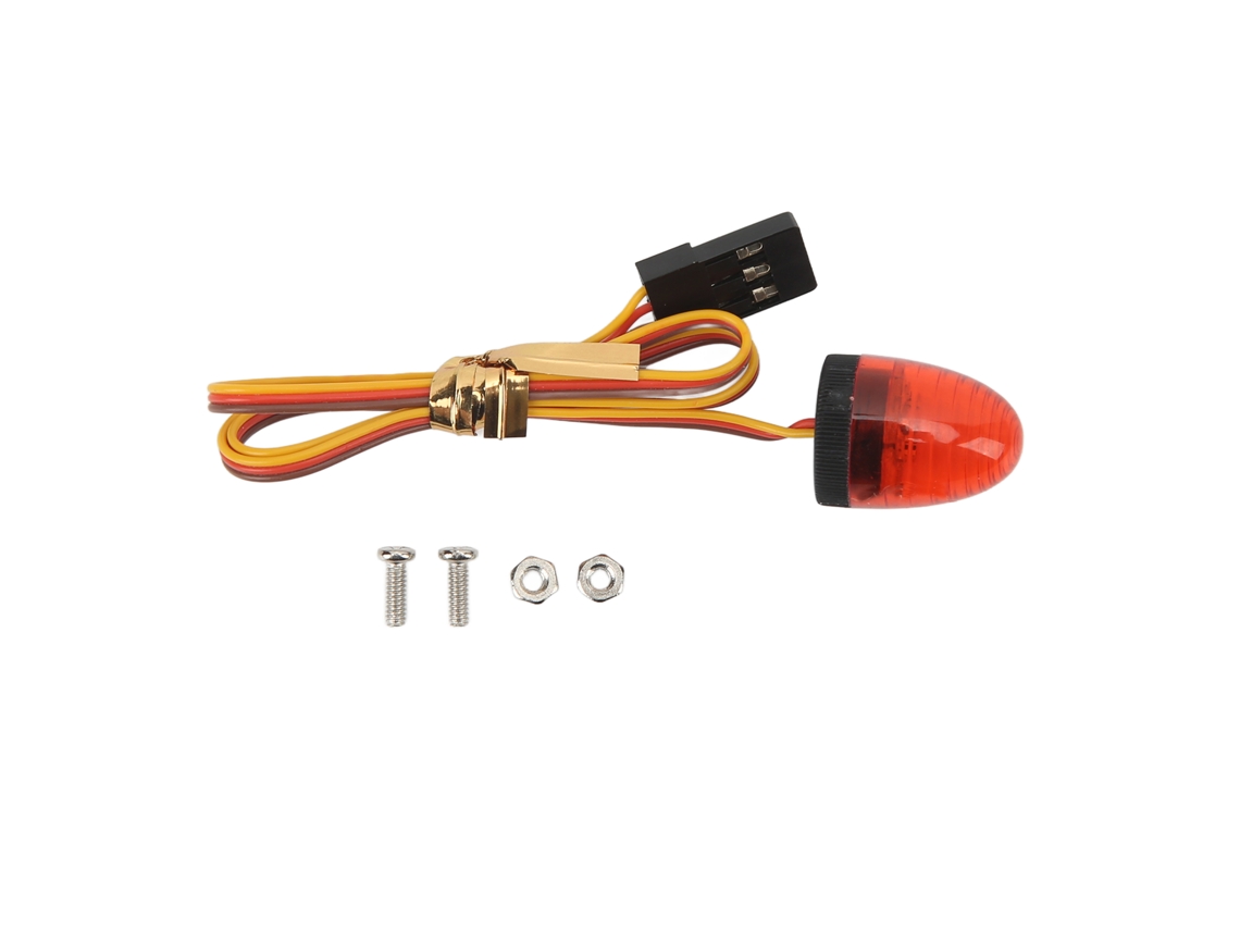Luz De Polícia Simulada Ultra Brilhante Led Para Carro Rc 13x17mm Para Carro De Polícia Bombeiro Ambulância 1:10 Vermelho